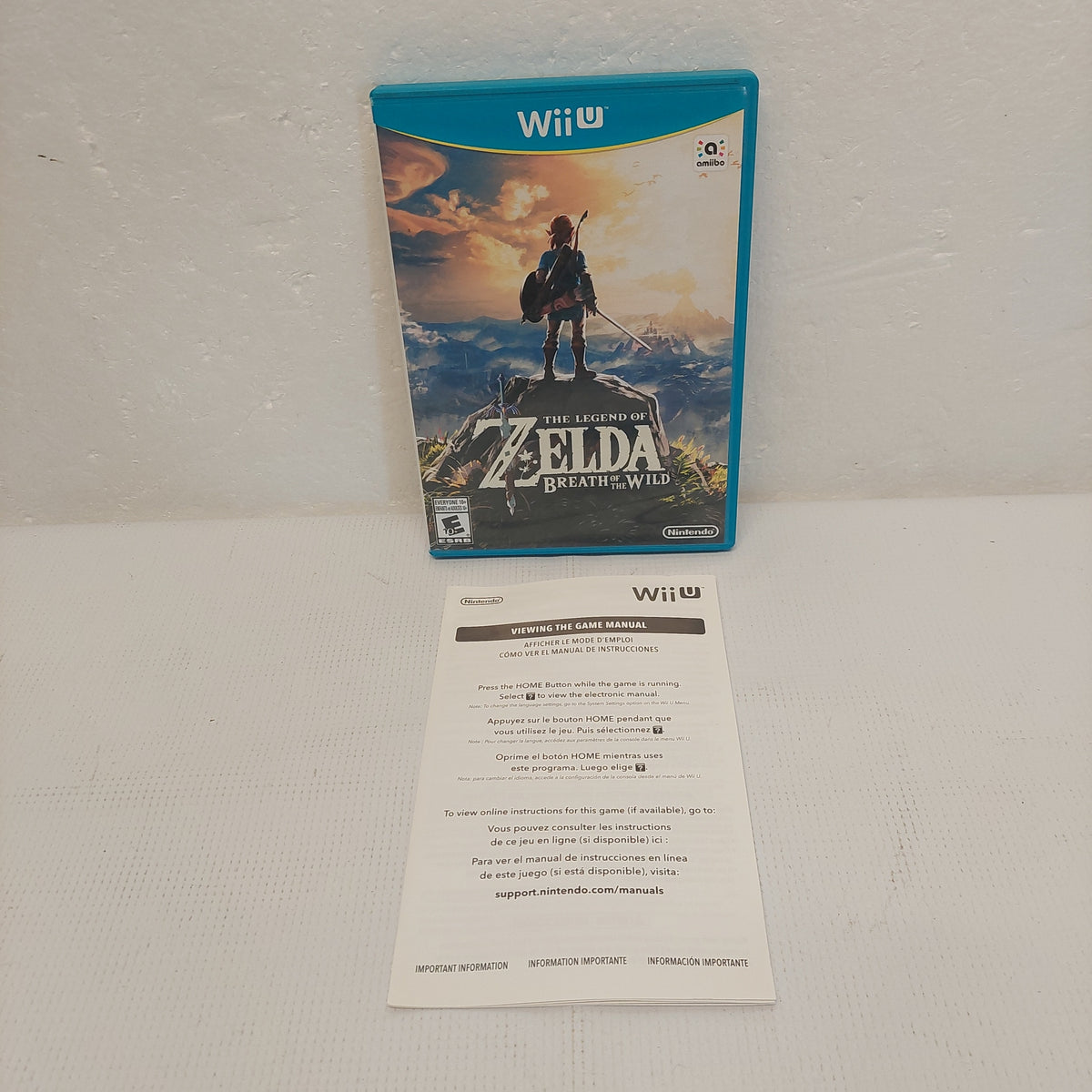 Nintendo Selects Wii U Zelda Twilight Princess Case, Manual and Insert –  Retro Madness