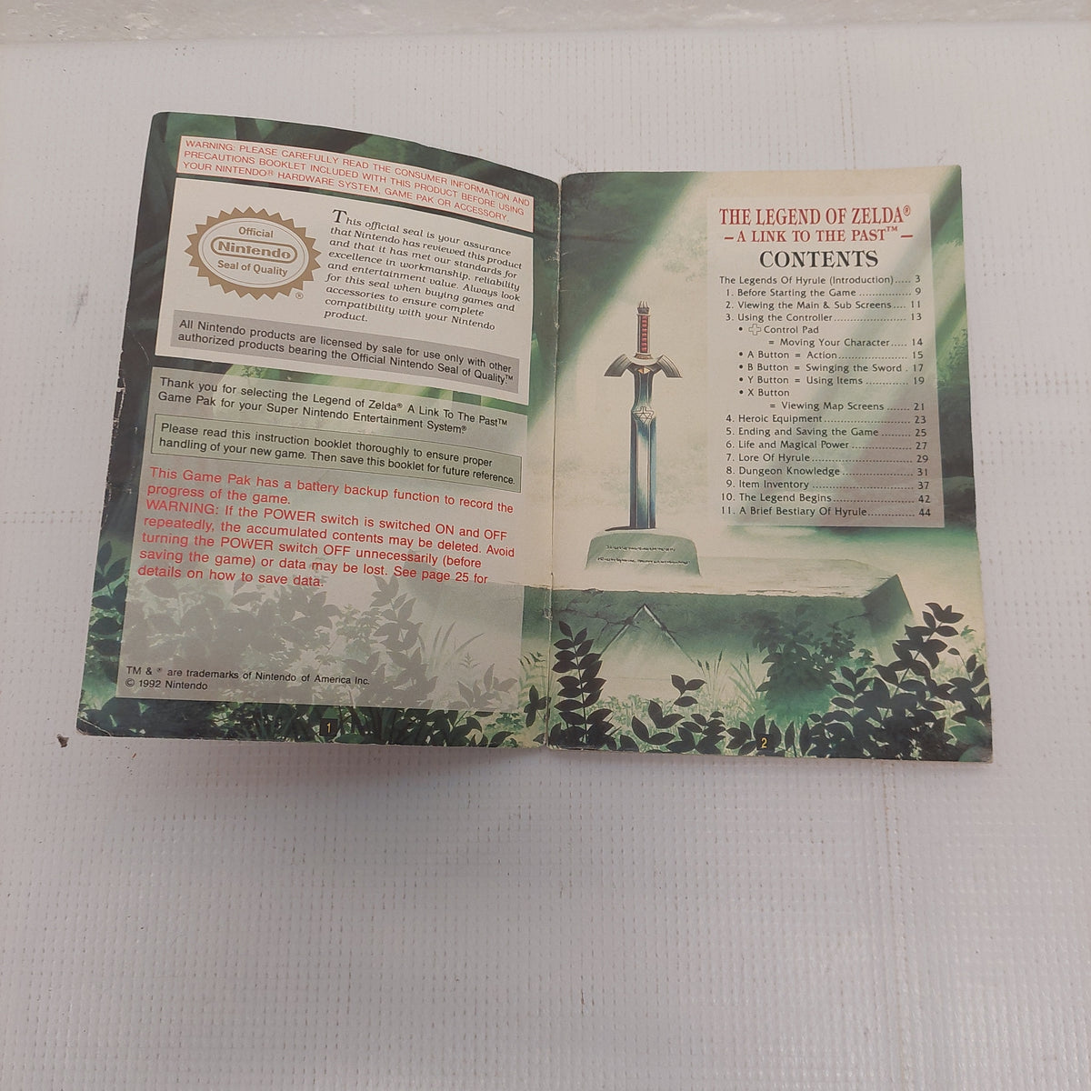 The Legend of Zelda - A Link to the Past (Manual) : Nintendo