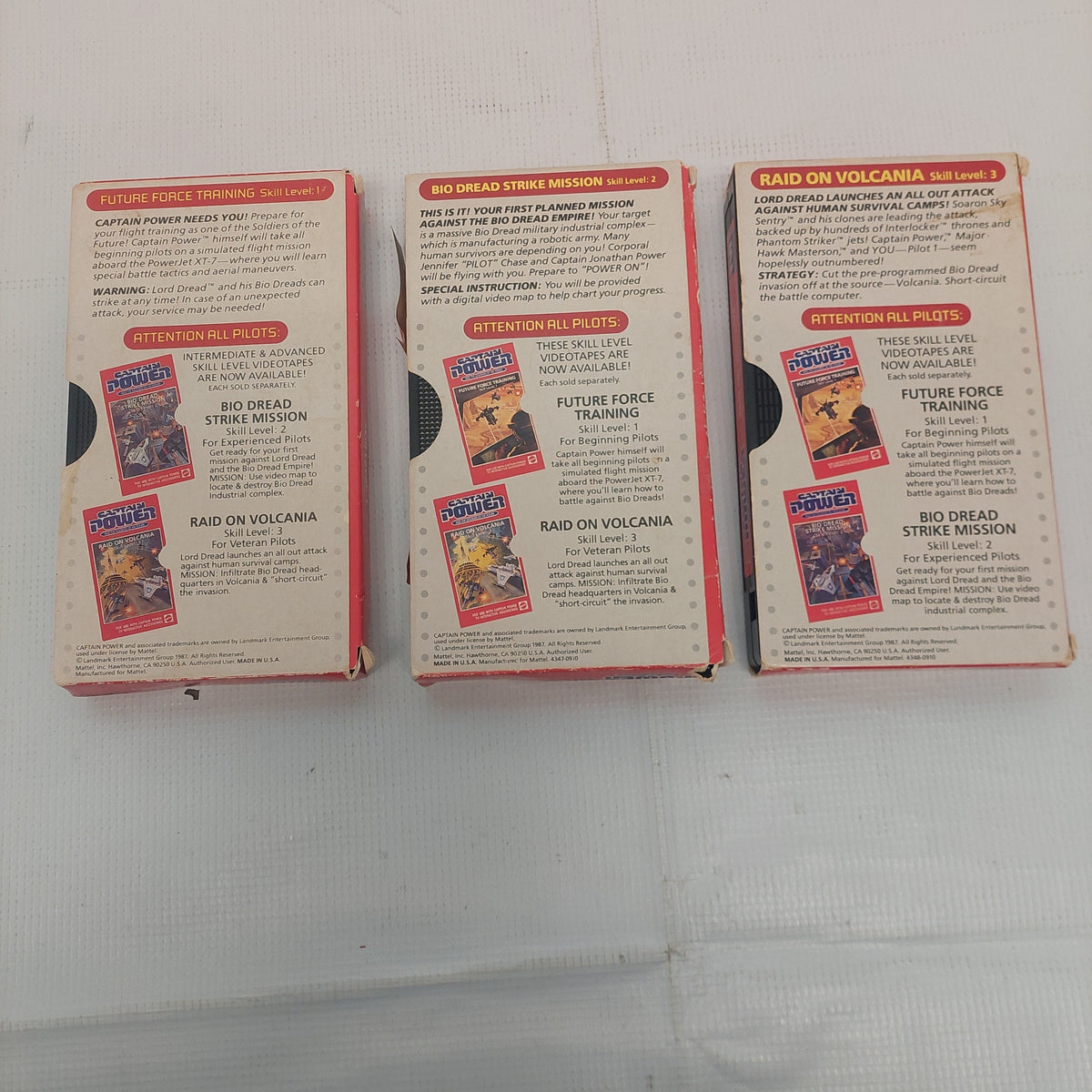 Lot of Captain Power VHS Tapes – Retro Madness