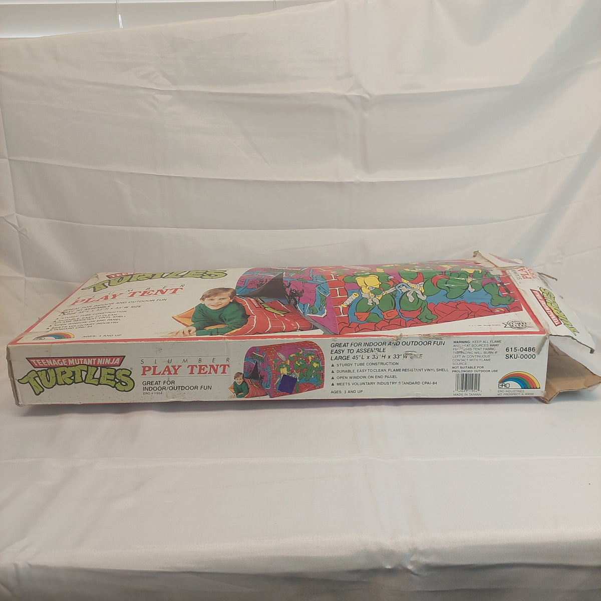 Vintage 1990 TMNT Teenage Mutant Ninja Turtles Slumber Play Tent - Complete