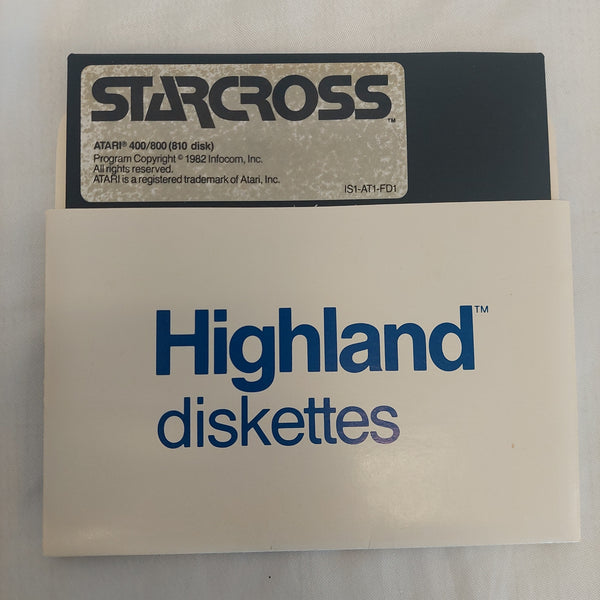 Starcross Disk Atari 400/800 Untested