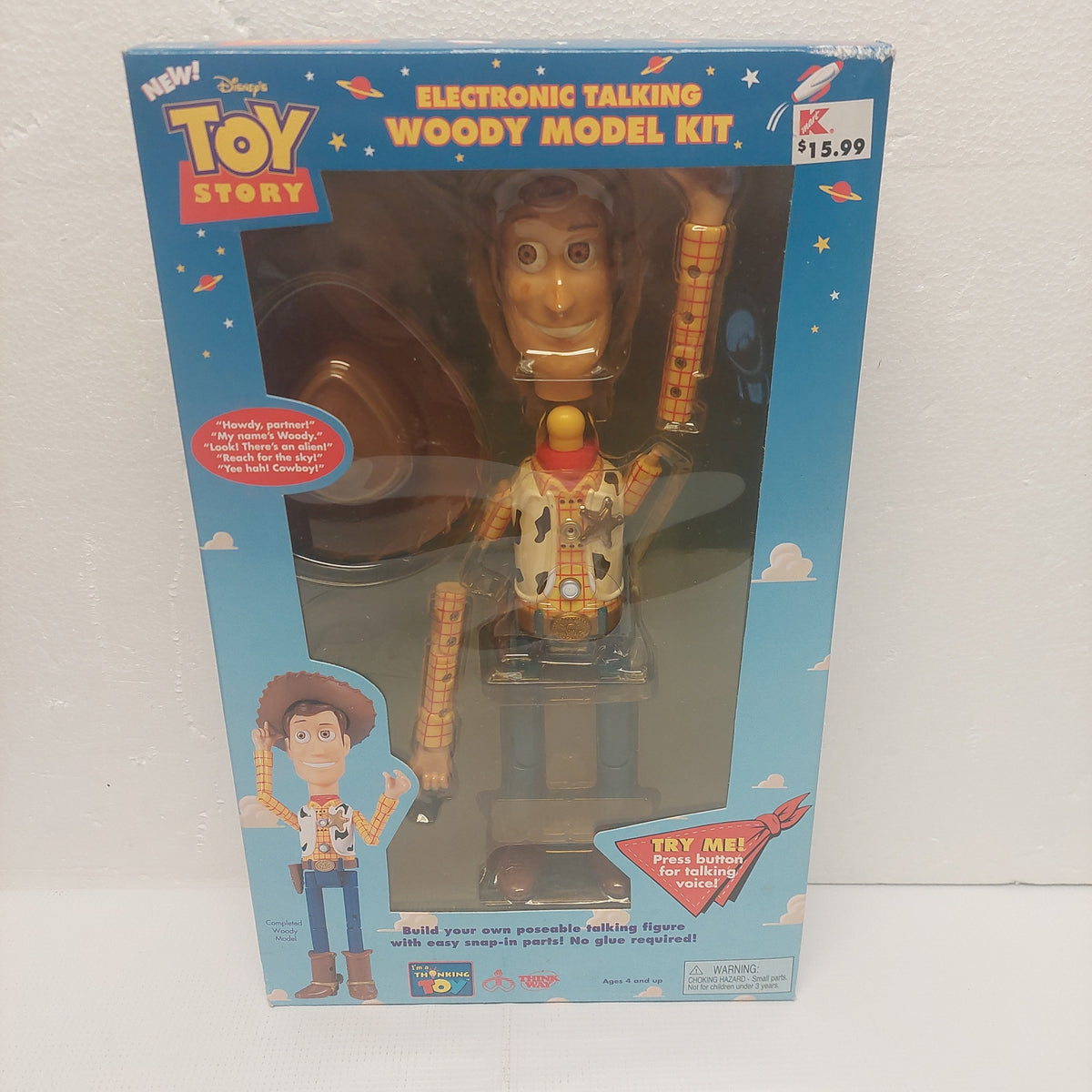 Disney's Toy Story Electronic Talking Woody Model Kit – Retro 