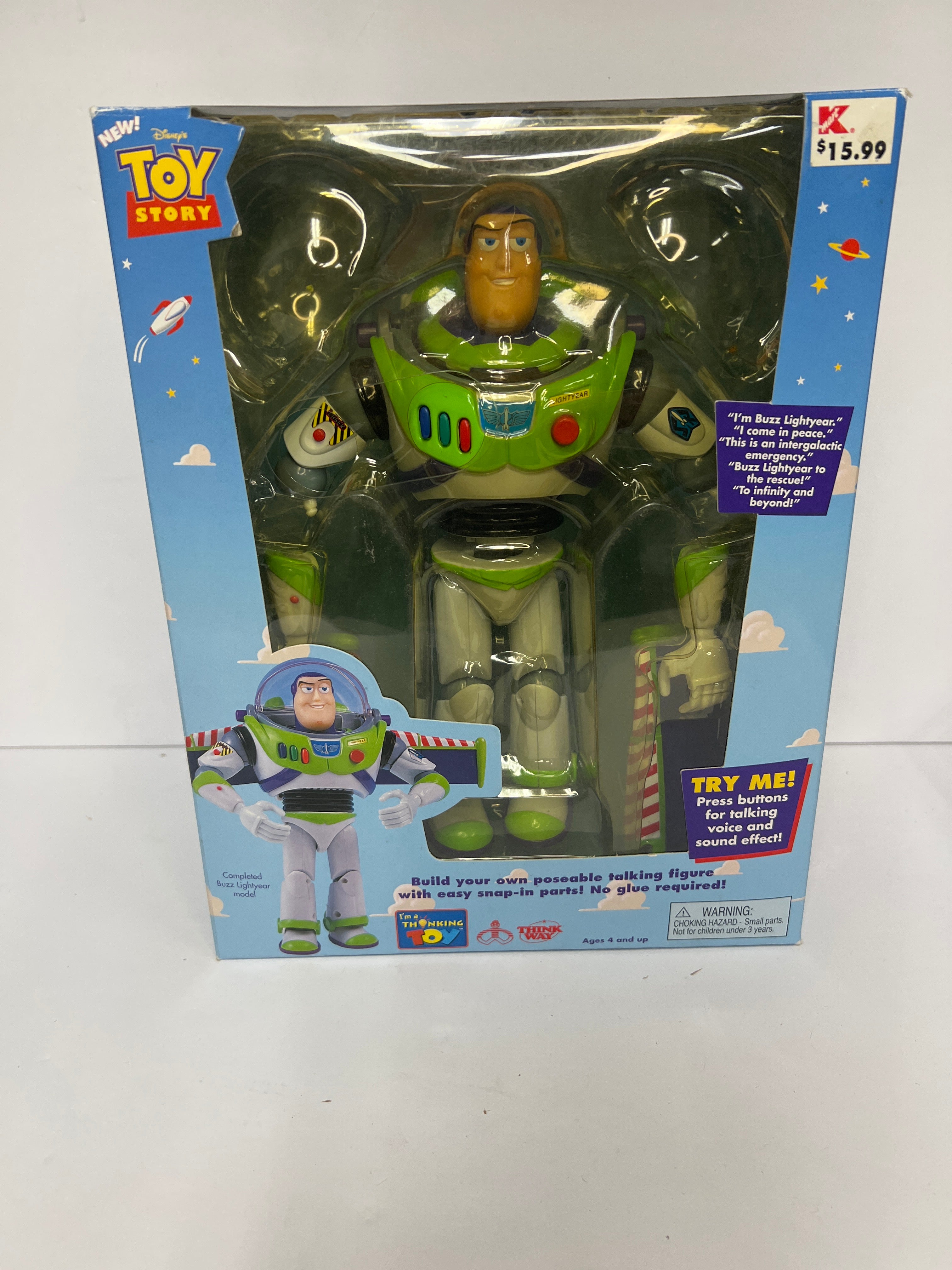 Disney Pixar BUZZ LIGHTYEAR Thinkway MODEL KIT Toy Story Space Ranger