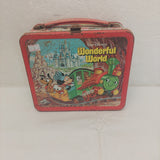 Vintage Walt Disney's Wonderful World Lunch Box with Thermos