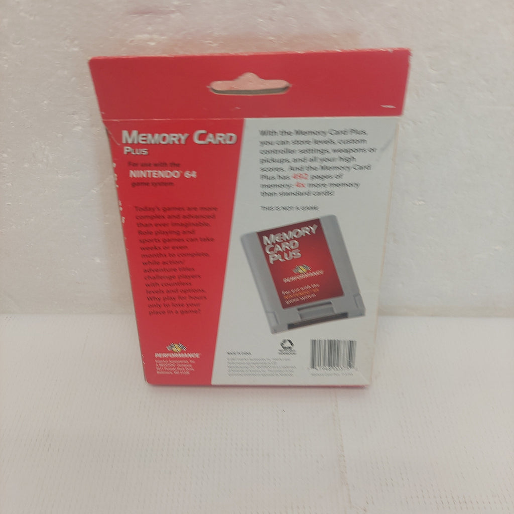Memory Card Plus for the Nintendo 64