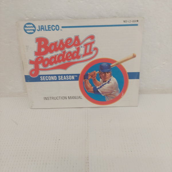Bases Loaded II The Second Season NES Manual ONLY