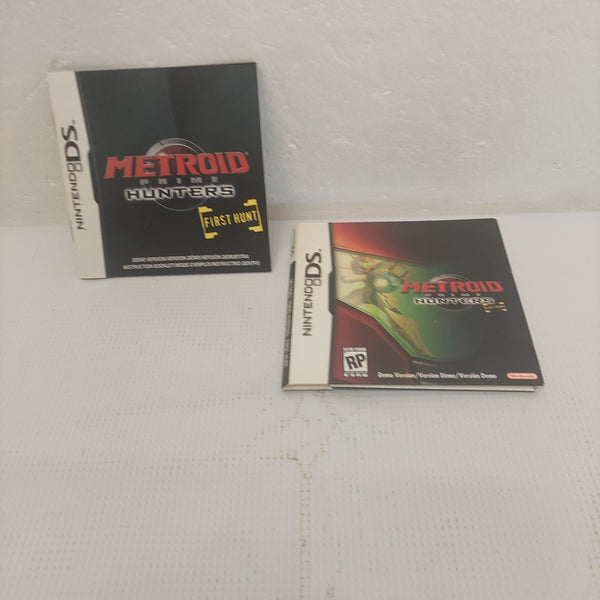 Metroid Prime Hunters First Hunt Nintendo DS Manual ONLY