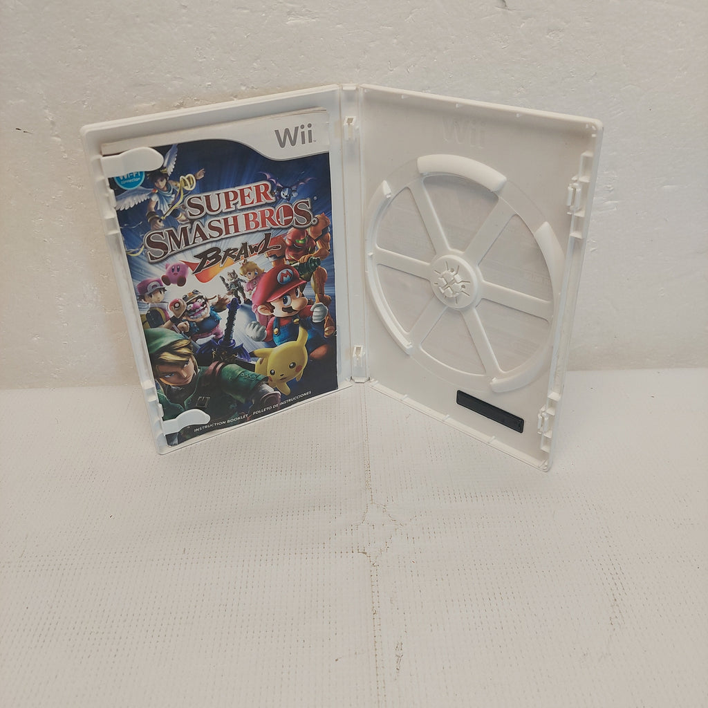 Nintendo Wii Super Smash Bros. Brawl Case and Manual ONLY No Game