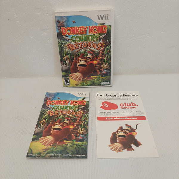 Nintendo Wii Donkey Kong Country Returns Case and Inserts ONLY No Game