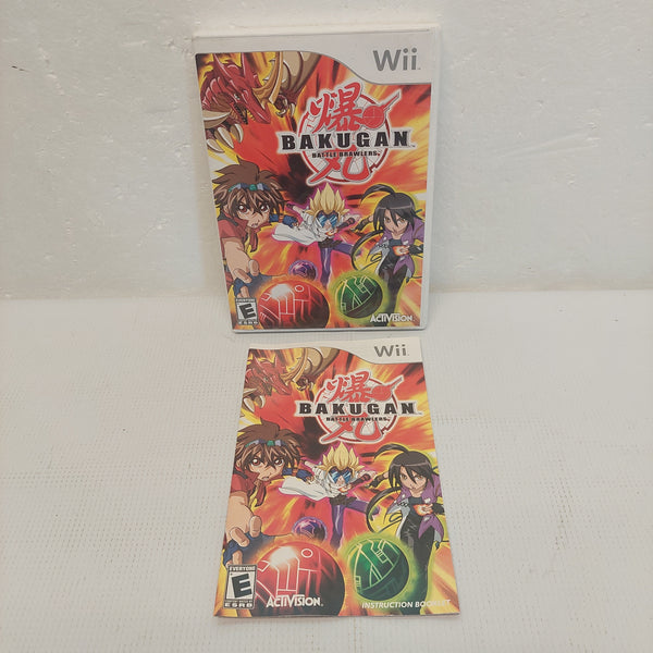 Wii Bakugan Battle Brawlers Case and Manual ONLY No Game