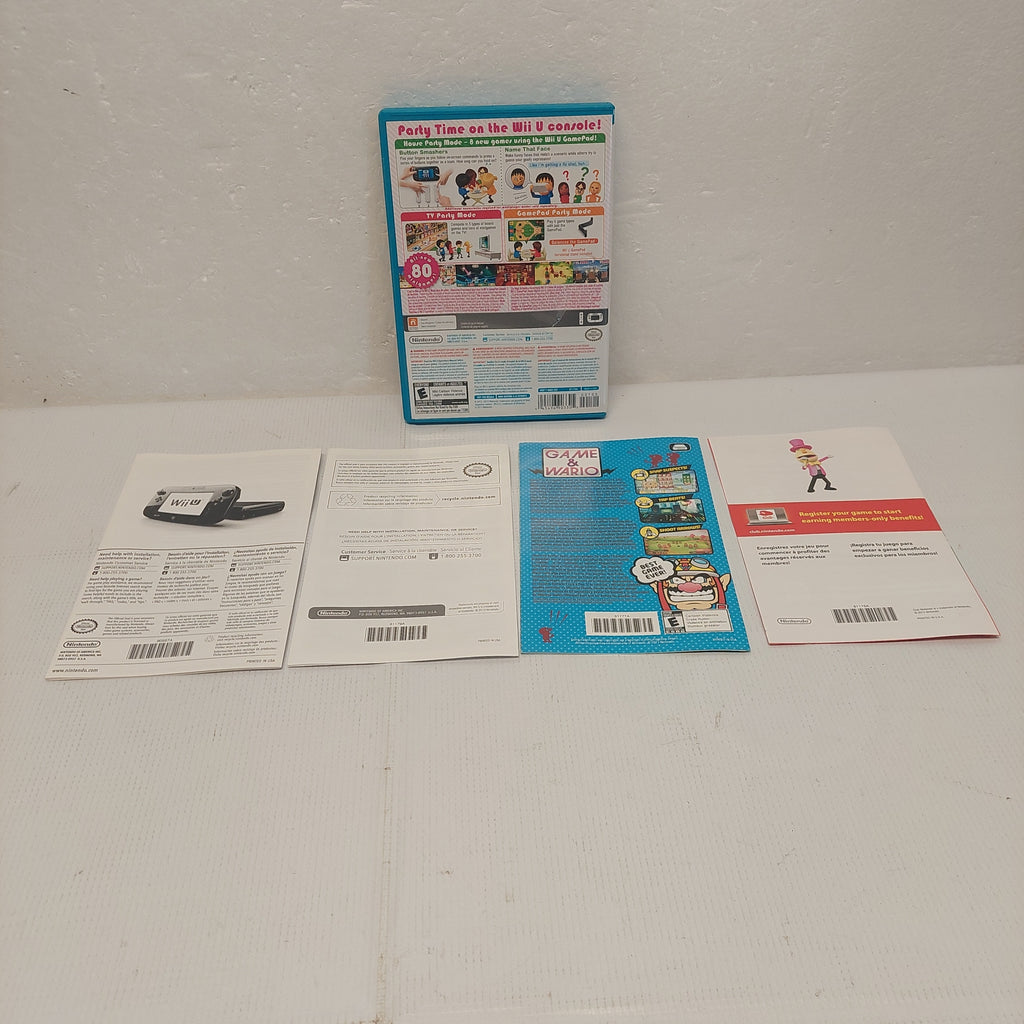 Nintendo Wii U Wii Party U Case, Manual and Inserts ONLY No Game