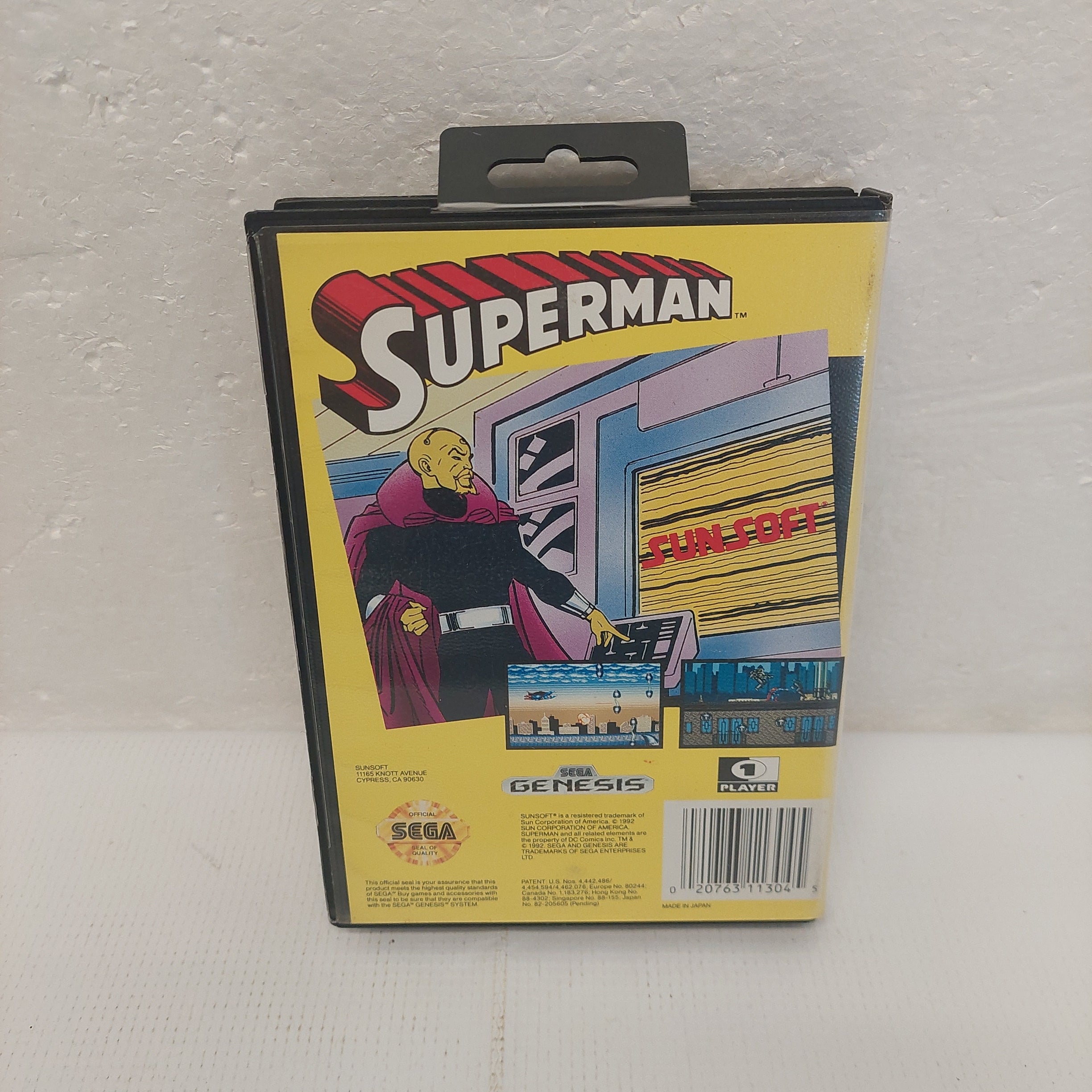 Sega Genesis Superman Case ONLY No game