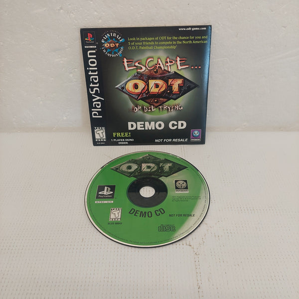 PlayStation Escape Or Die Trying ODT Demo CD