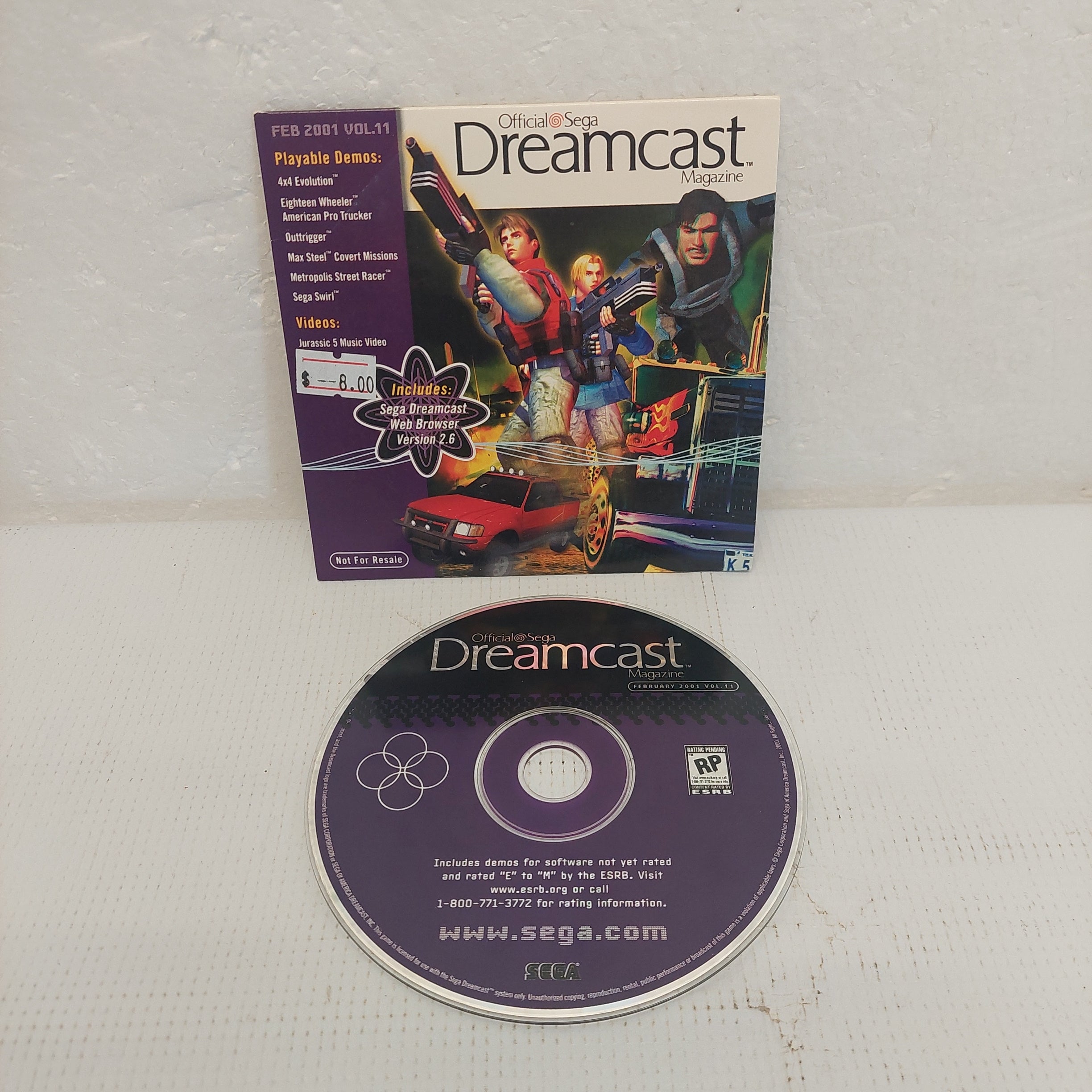 Official Sega Dreamcast Magazine Playable Demos Feb. 2001 Vol. 11