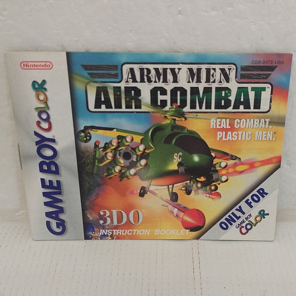 Army Men Air Combat Nintendo Game Boy Color Manual ONLY