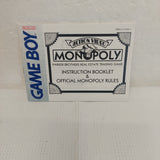 Nintendo Game Boy Monopoly Manual ONLY