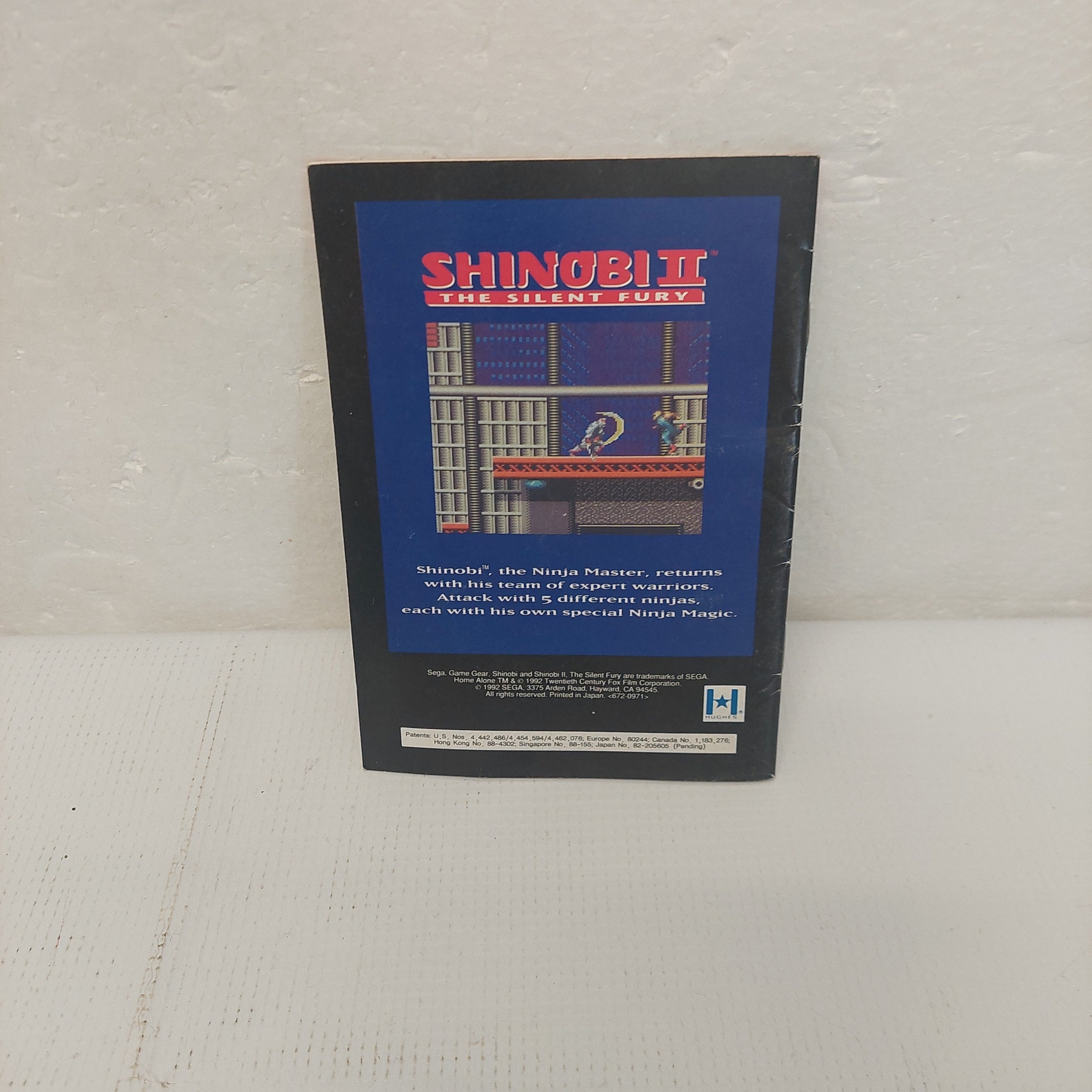 Home Alone Sega Game Gear Manual ONLY