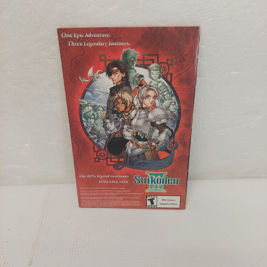 Contra Shattered Soldier PlayStation 2 PS2 Manual ONLY