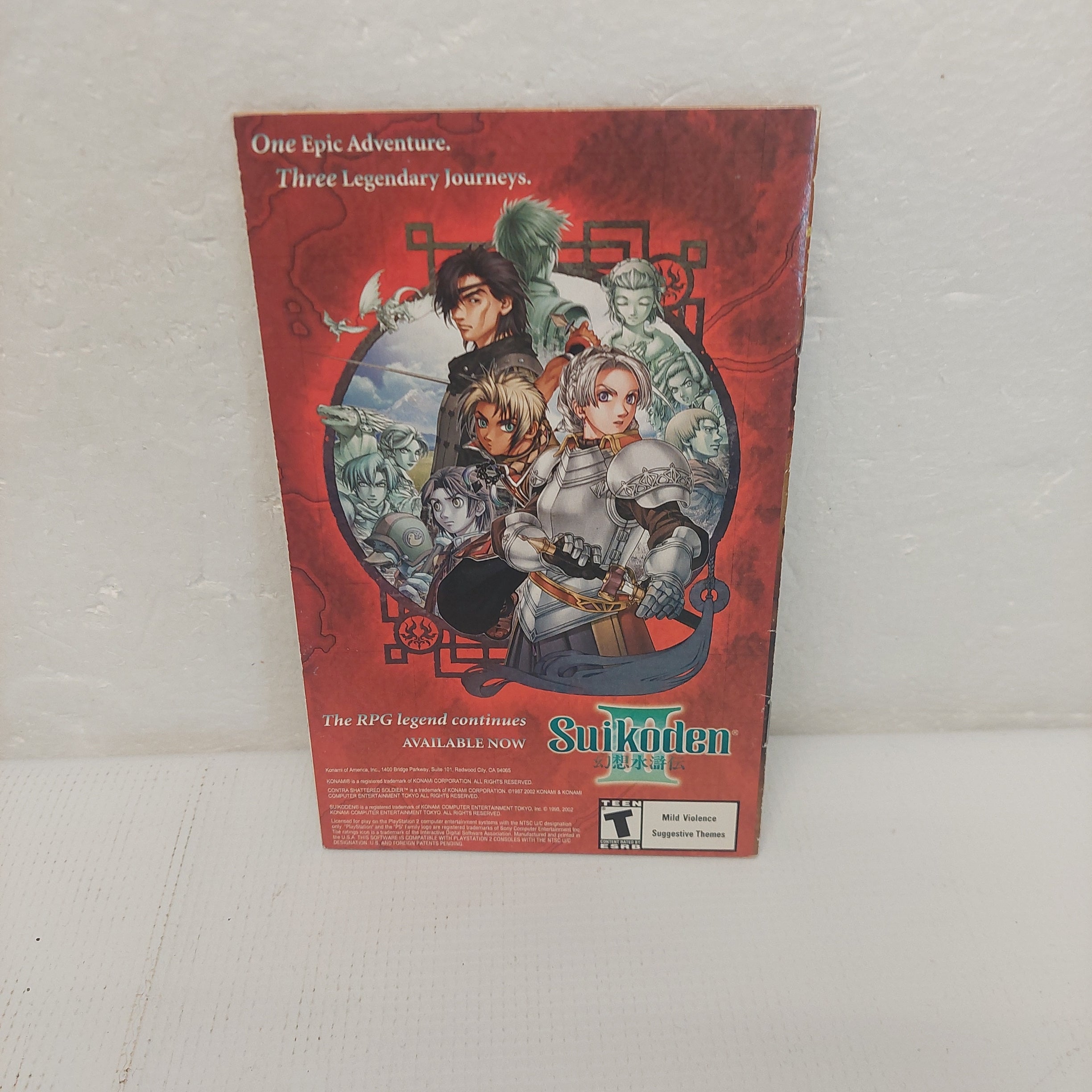 Contra Shattered Soldier PlayStation 2 PS2 Manual ONLY