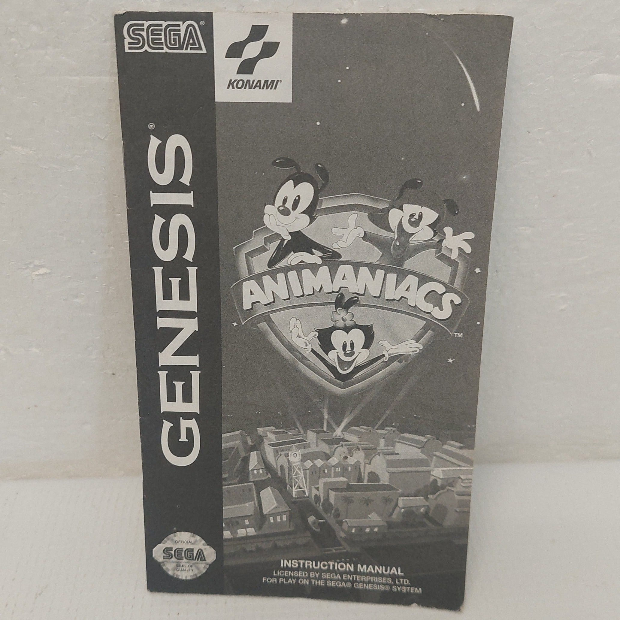 Animaniacs Sega Genesis Manual ONLY