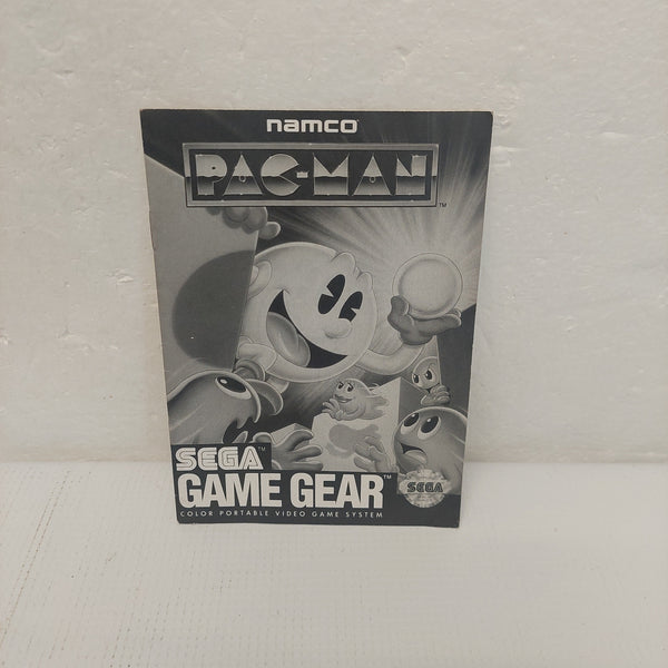 Pac-Man Sega Game Gear Manual ONLY