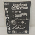 Arcade Classics Sega Game Gear Manual ONLY