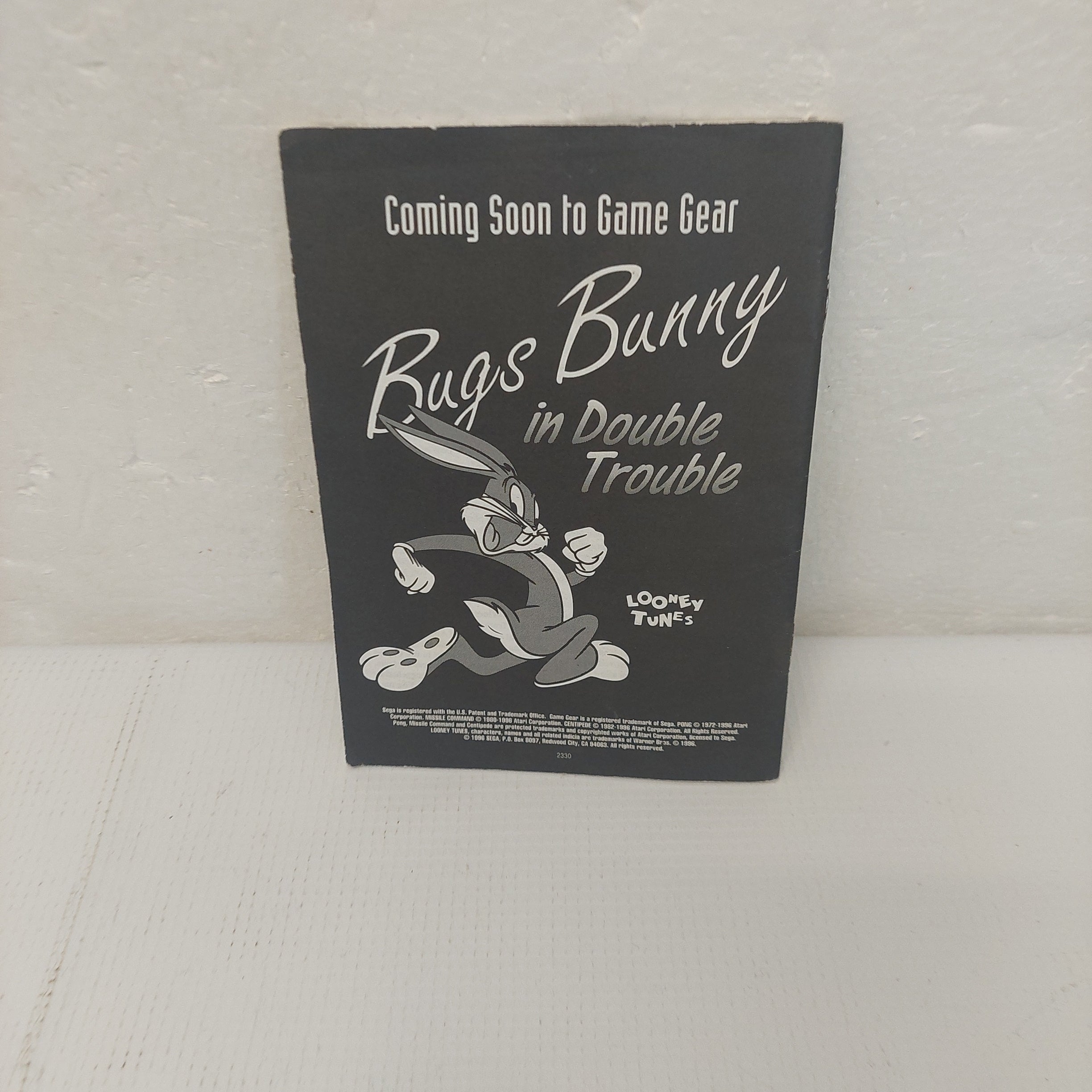 Arcade Classics Sega Game Gear Manual ONLY