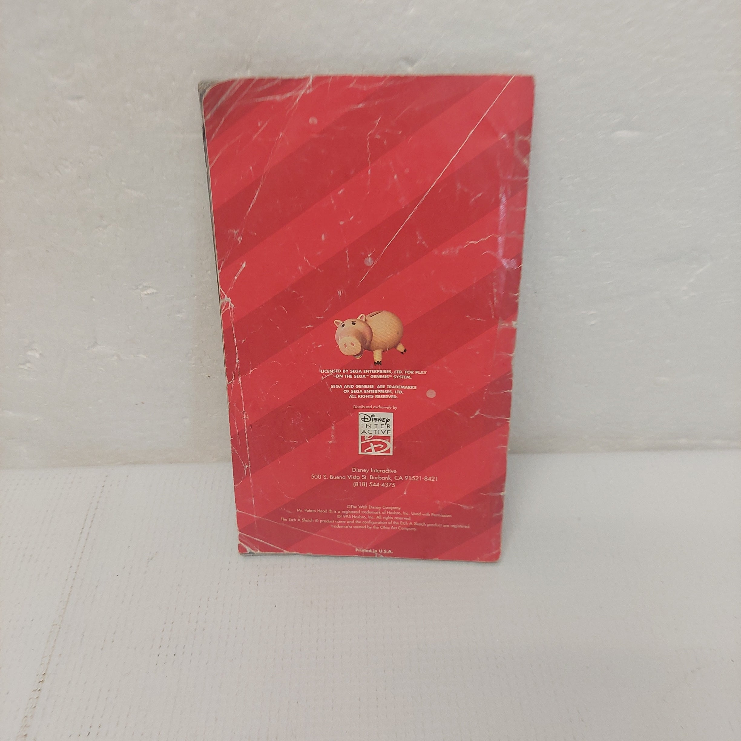 Disney's Toy Story Sega Genesis Manual ONLY