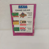 World Series Baseball Sega Game Gear Manual ONLY