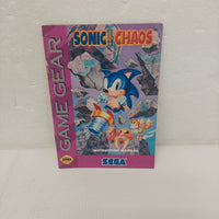 Sonic Chaos Sega Game Gear Manual ONLY