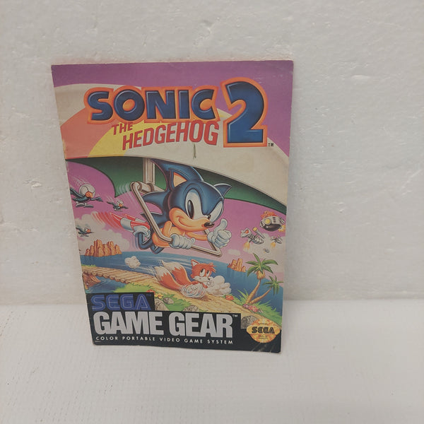 Sonic the Hedgehog 2 Sega Game Gear Manual ONLY