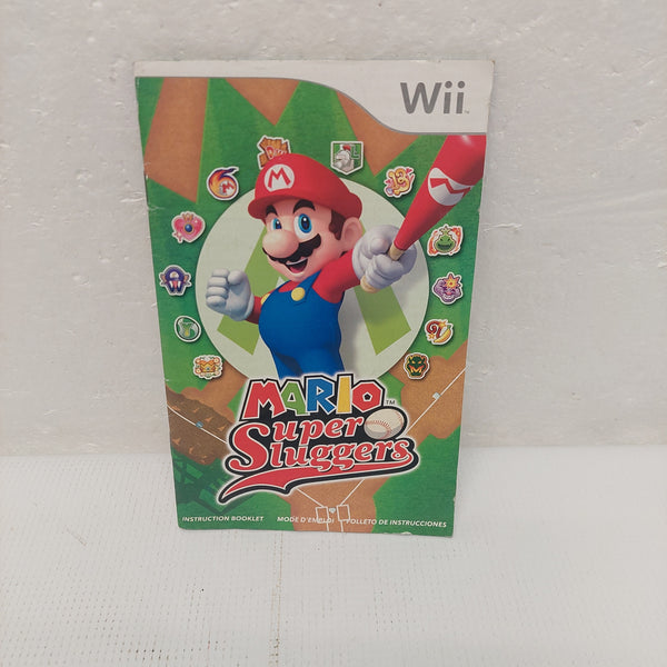 Mario Super Sluggers Nintendo Wii Instruction Manual ONLY