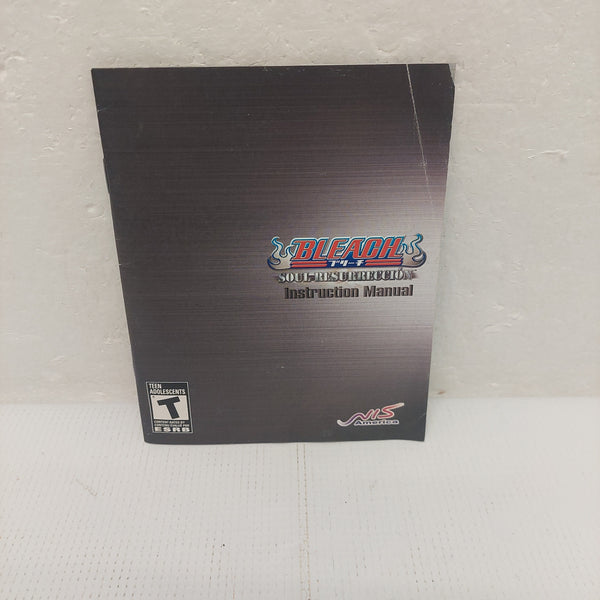 Bleach Soul Resurrection PS3 Instruction Manual ONLY