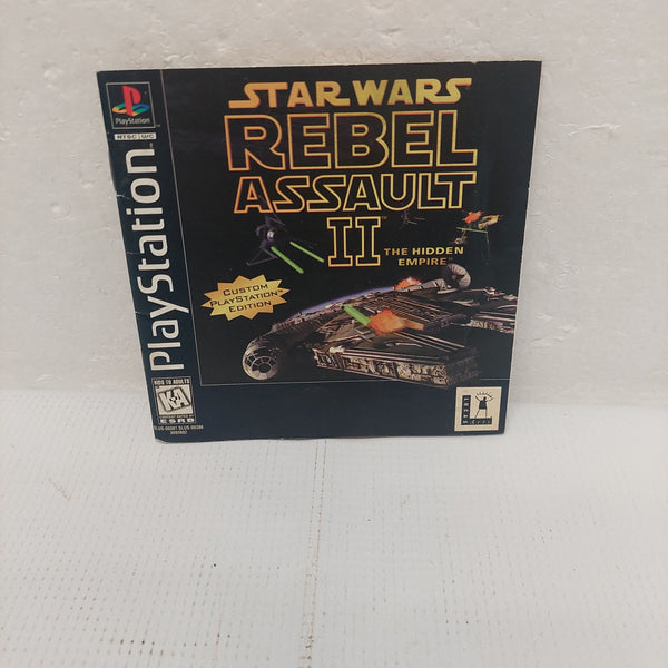 Star Wars Rebel Assault II The Hidden Empire PlayStation Instruction Manual ONLY