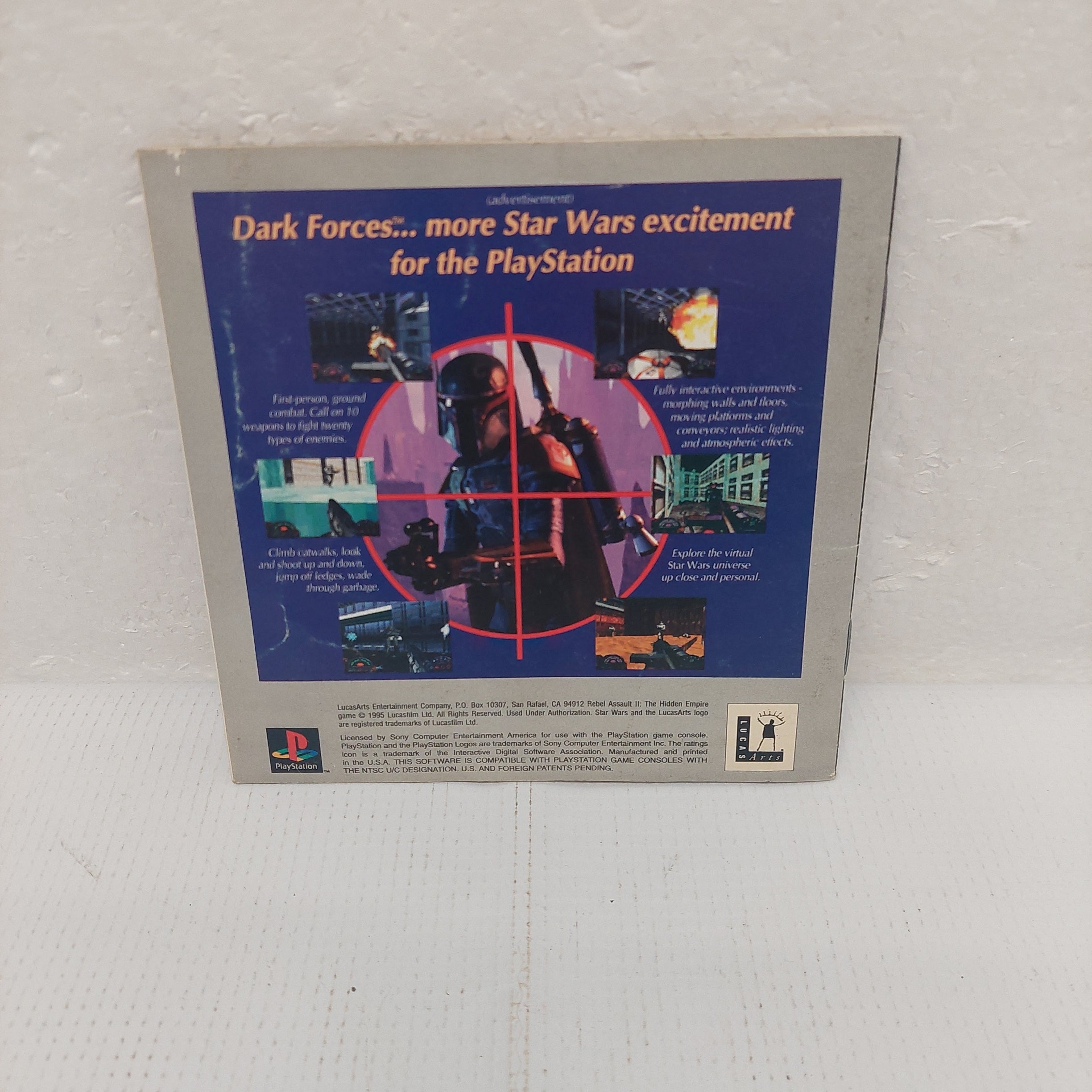 Star Wars Rebel Assault II The Hidden Empire PlayStation Instruction Manual ONLY
