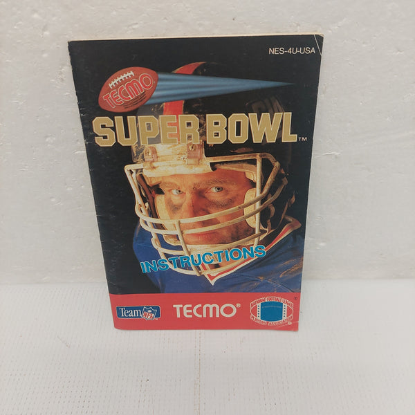 Tecmo Super Bowl NES Instruction Manual ONLY
