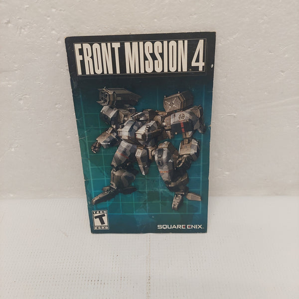 Front Mission 4 PS2 Instruction Manual ONLY