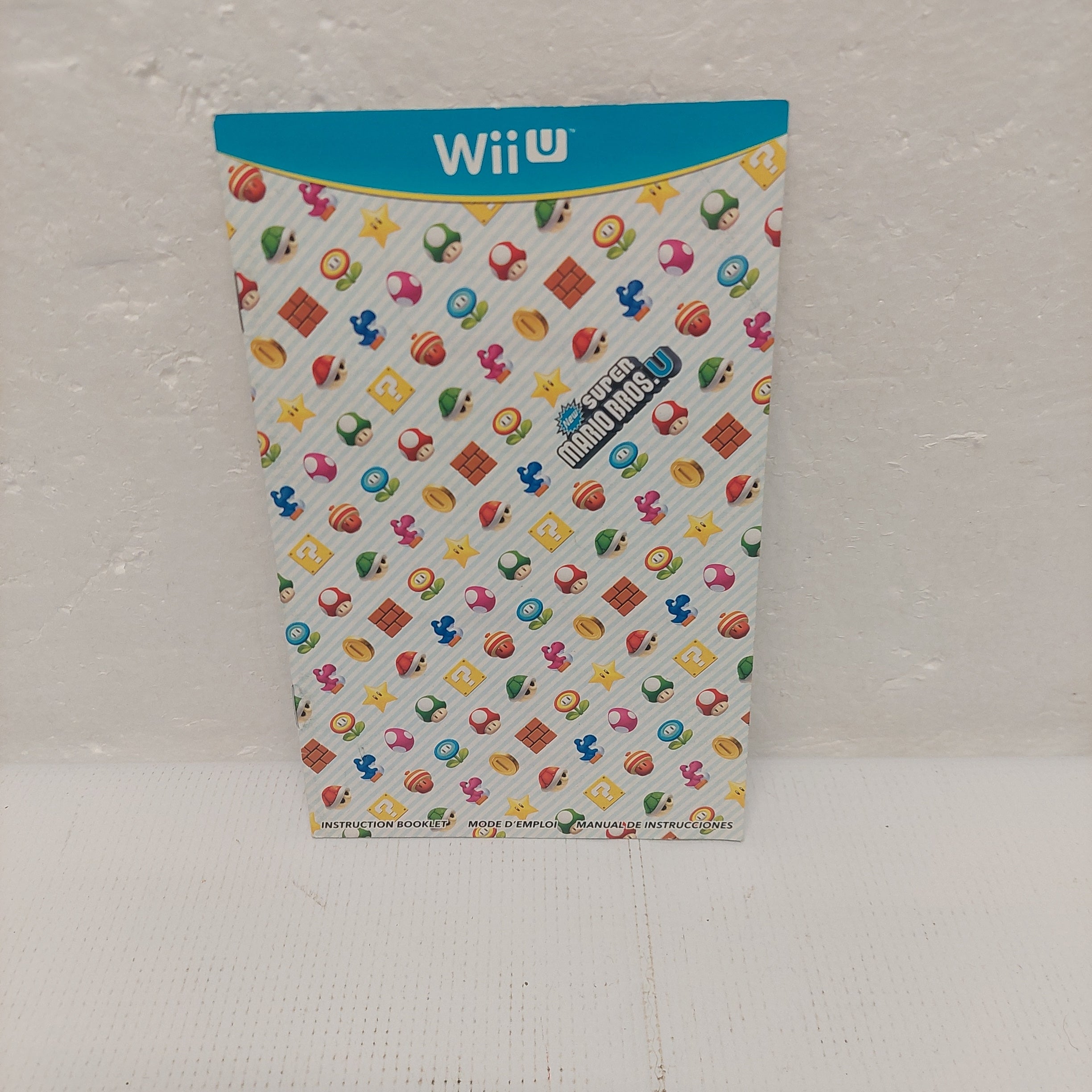 New Super Mario Bros. U Nintendo Wii U Instruction Manual ONLY