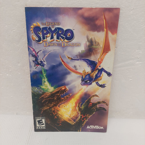 The Legend of Spyro Dawn of the Dragon PS2 Manual