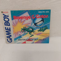 Nintendo Game Boy Revenge of the Gator Instruction Manual