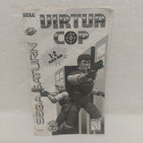 Virtua Cop Sega Saturn Instruction Manual ONLY