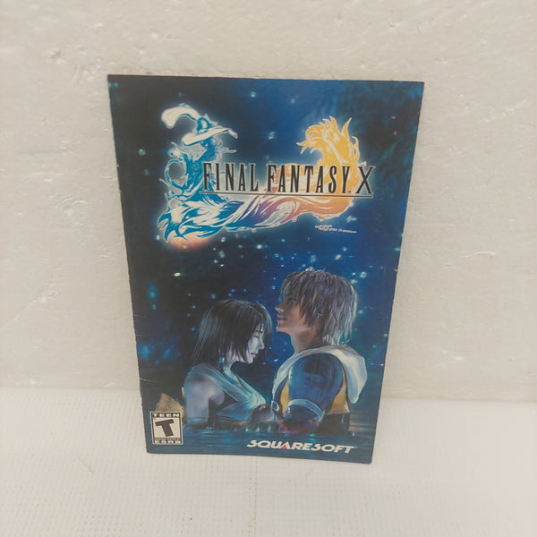 Final Fantasy X PS2 Instruction Manual ONLY