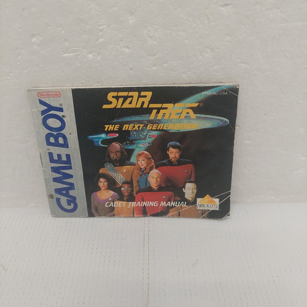 Nintendo Game Boy Star Trek The Next Generation Manual ONLY