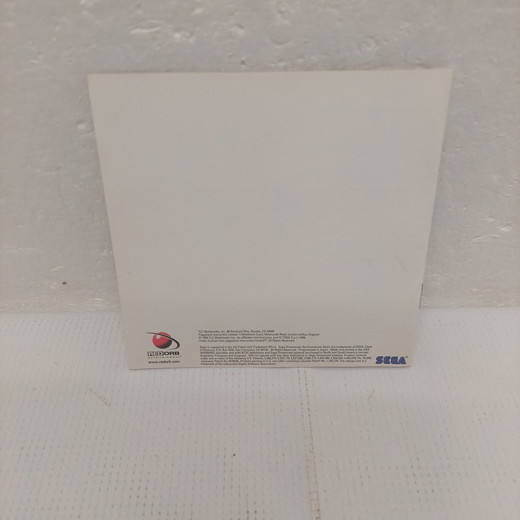 Soul Fighter Sega Dreamcast Instruction Manual ONLY