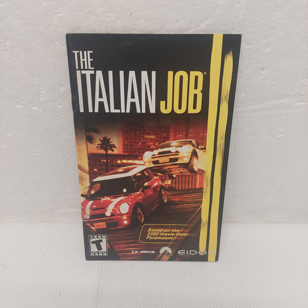 The Italian Job PS2 Instruction Manual ONLY