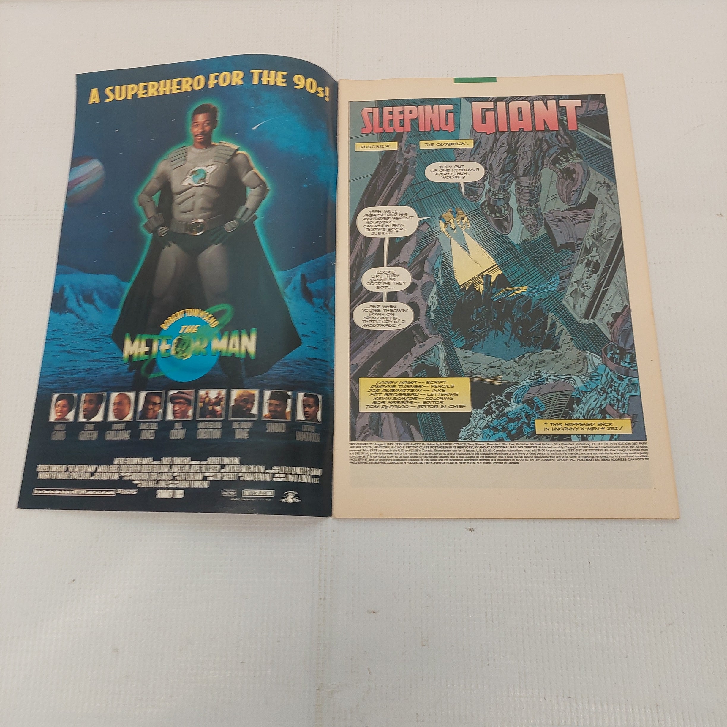 Marvel Comics Wolverine Where Walks a Sentinel Aug 72