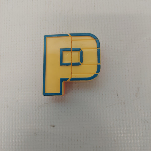 Vintage 1985 Alpha Bots Transforming Letter P