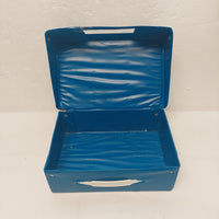 Vintage Blue Car Case Holds 24 Cars