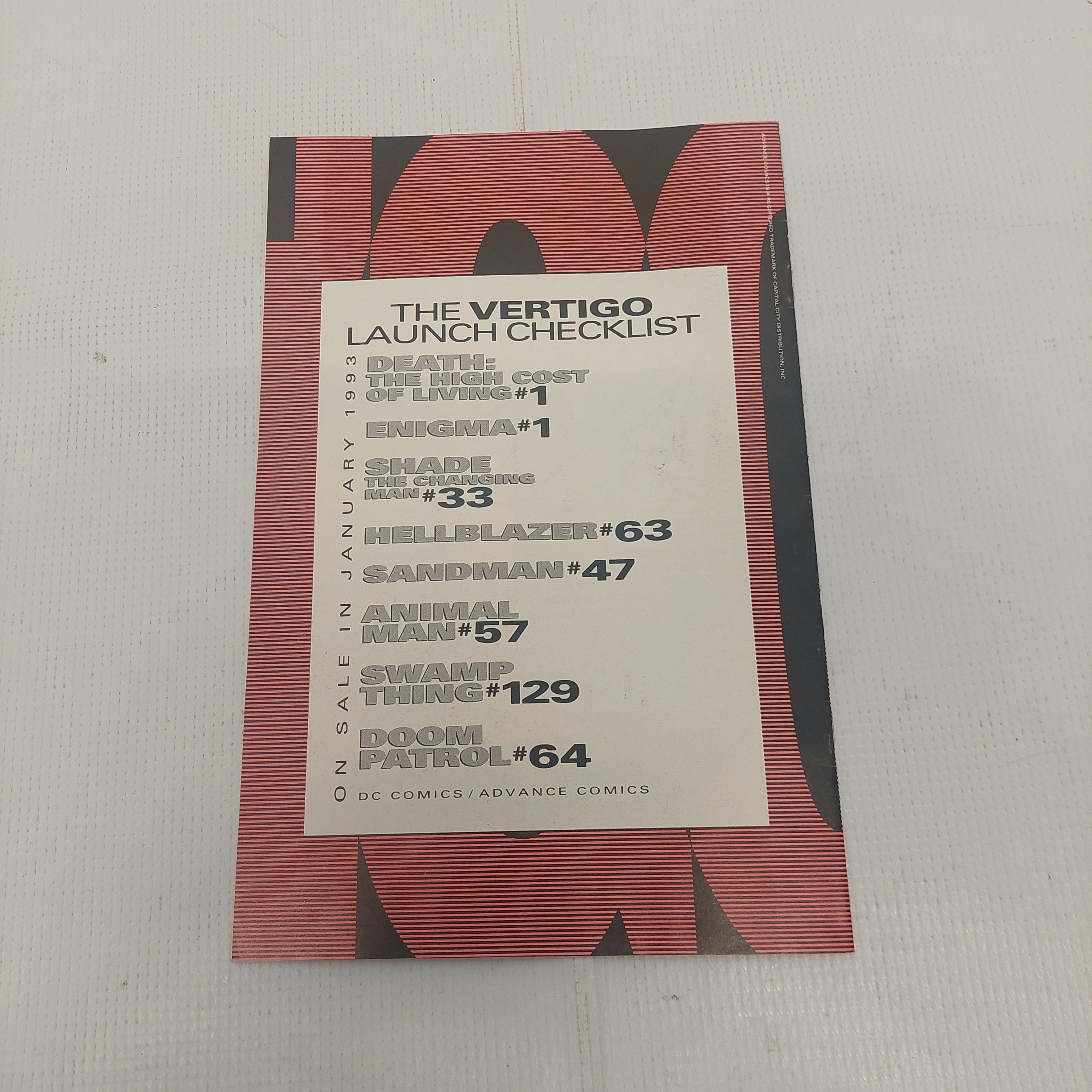 DC Comics Vertigo Sampler 1992