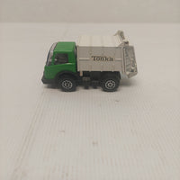 Vintage Tonka Green and White Garbage Truck